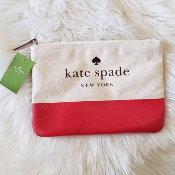 kate spade Handbags - Kate Spade Canvas Ash Street Gia Clutch